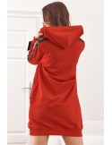 Sports tunic with hood, red 1023 - Online store - Boutique